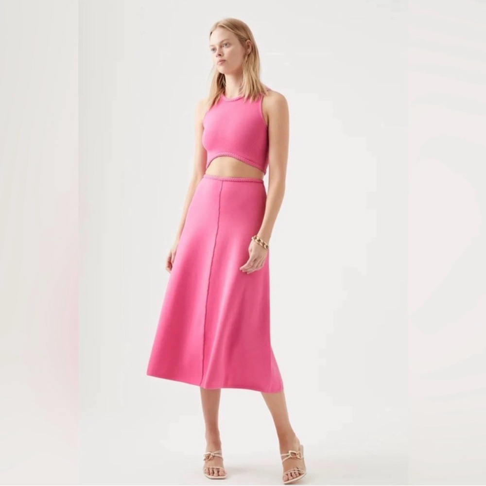 Aje Vibrant Pink Skirt Set